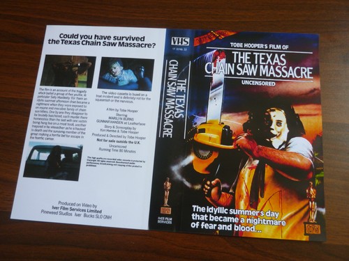 Reproduction vhs sleeve cover