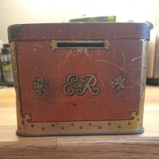Vintage 1936 OXO Edward VIII Coronation Treasure Chest Money Box Tin Westminster