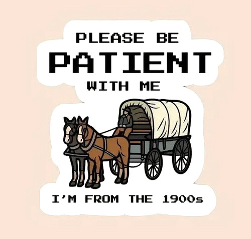 Funny sticker horse wagon - funny,