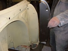 TRIUMPH TR4 TR4A TR5 TR250 TR6  B POST REAR HALF PANEL R/H SIDE PART NO 817413b