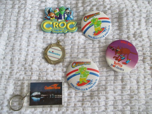 Holiday park badges etc - badges,