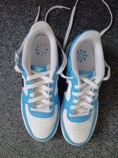 Size 4.5 Juniors. Sky Blue Nike Air Force 1 Trainers