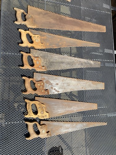 Vintage hand saws - 6x, tot