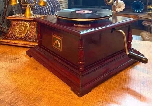 Antique gramophone fully - antique,