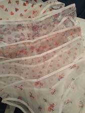 5 pairs of   white sheer see