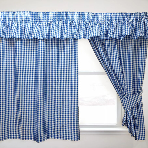 Gingham check bluebell - gingham,