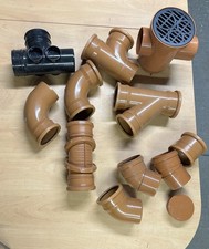 JobLot Underground Drainage 110mm 4" Fittings, Bends, Traps Gully