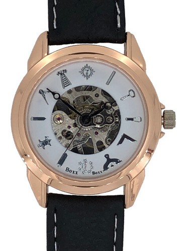 Rose gold tone - gold, mechanical
