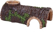 AIICIOO Reptile Hide Caves Simulation Tree Trunk Hideout Feeding Hides Tortoise