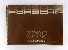928 S PORSCHE 1985 OWNERS MANUAL OWNER'S BOOK