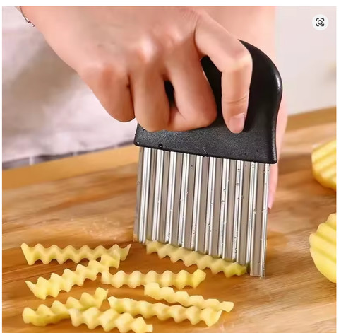 Crinkle chip cutter stainless - chip,
