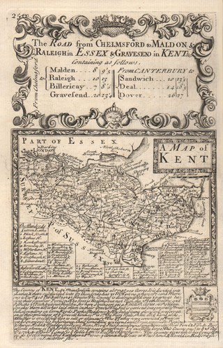 Map kent county - map, by