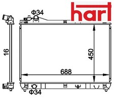 COOLANT RADIATOR 611 843 HART