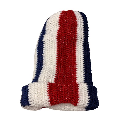 Vintage hand knitted beanie - vintage,