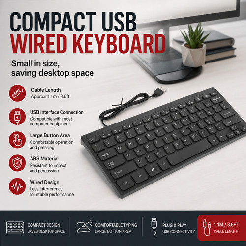 Mini usb keyboard qwerty - uk,