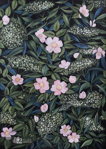 Botanical original painting - original,