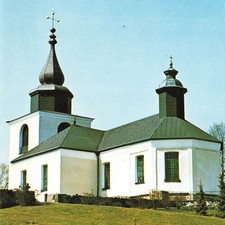Postcard Sweden Åkersberga Östra Ryds Church Uppland Kyrka Diocese of Stockholm