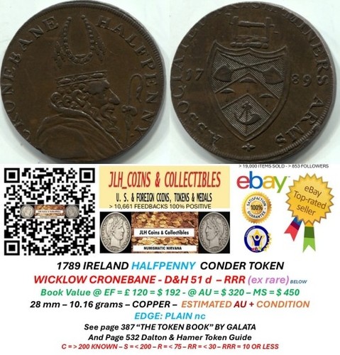 1789 ireland conder penny - 1789,