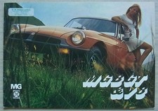 MG MGB GT & V8 Car Sales Brochure Oct 1974-75 Ref 3089