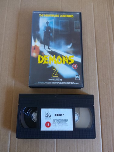 Demons vhs rental - 2, box