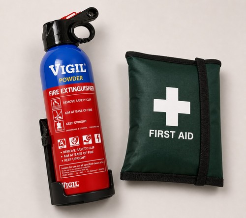 Fire extinguisher 600g powder - extinguisher,