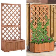 Trellis Planter Box Wooden
