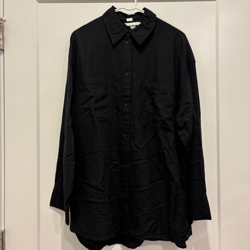 Black linen blend - linen,