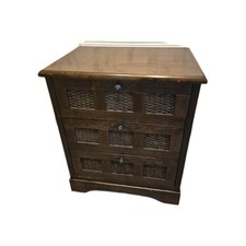 Vintage Oak Boho 3 Drawer