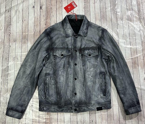 Diesel trucker leather - trucker, jacket