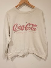 TU Coca Cola Sweater XL Cream Holidays Are Coming Vintage Style Pullover Jumper