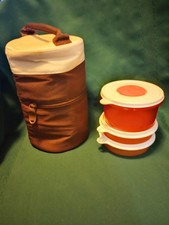Brown ROUND Insulated LUNCH