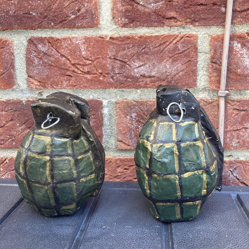 Vintage theatre prop grenades - vintage,