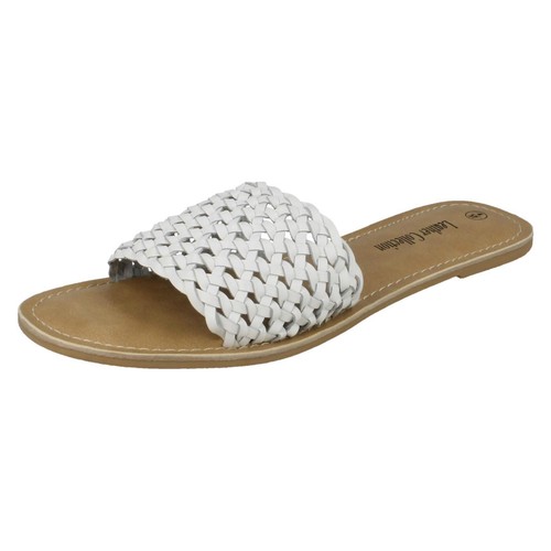 Ladies leather collection flat - leather,