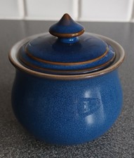 Denby Imperial Blue Sugar Bowl with Lid. No Damage. Perfect Used Condition