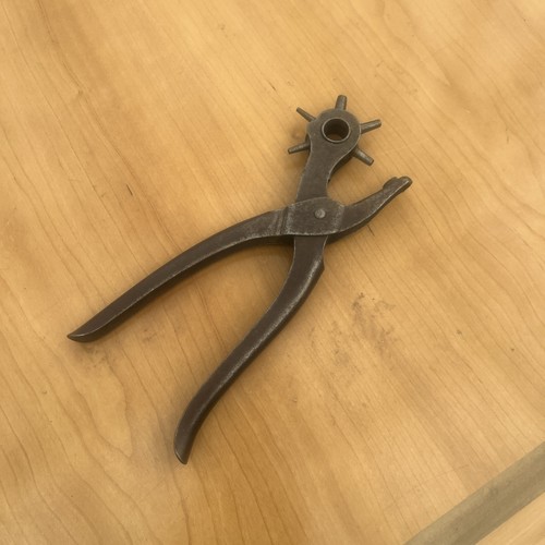 Vintage leather punch tool - vintage,