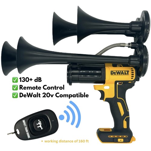 Dewalt train horn with - dewalt, remote