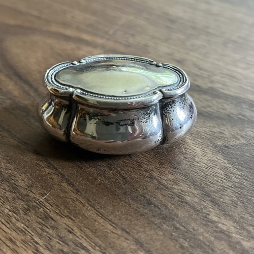 Antique silver snuff - silver, box/