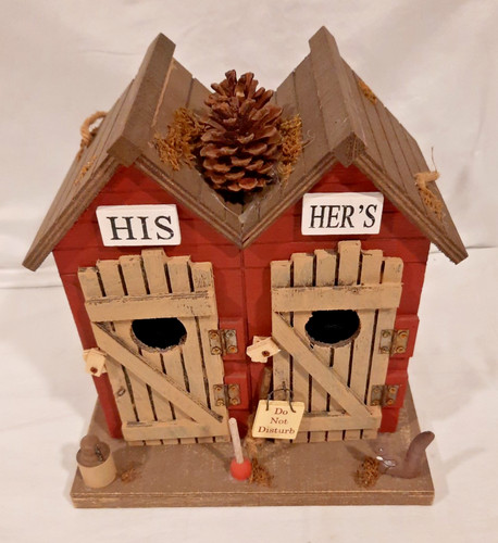 Bird house double door - double,