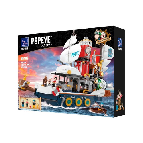 Popeye treasure hunt - treasure, steamship