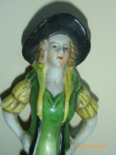 Victorian porcelain half doll - victorian,