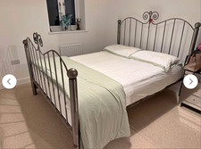 Wrought Iron Handmade Kingsize Bed Frame with optional mattress 