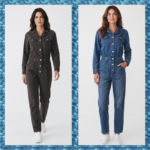 George denim boiler - ex, boiler-suit