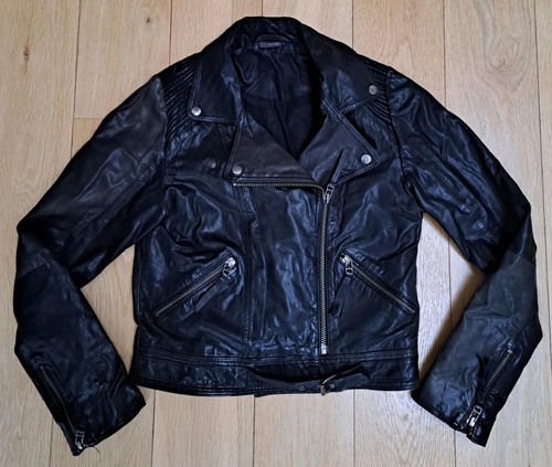 Leather jacket sparkle - leather, &