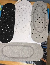 4 Pack of John Lewis Spot Footsies No Show Socks