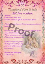 A4 Size Wiccan 'Protection
