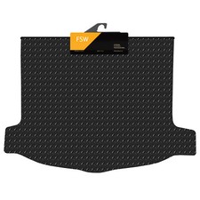 For Honda Civic 2006-2012 Tailored 3MM Rubber Heavy Duty Car Rear Boot Mat Black