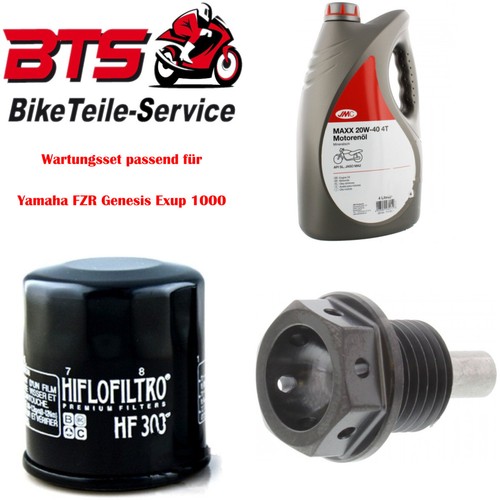 Set oil filter drain plug - 4l,