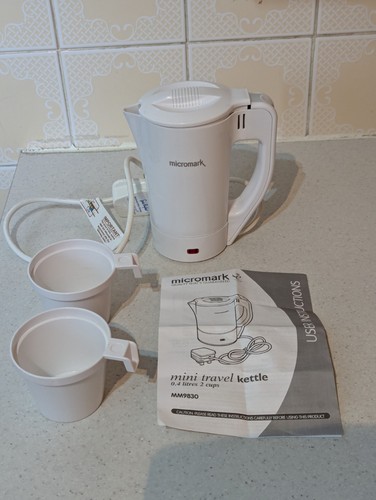 Travel kettle micromark white - kettle,