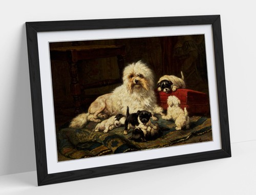 Dog and puppies - puppies,, henriette