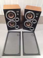 Vintage Wharfedale E.30 E.Thirty Retro Pair Speakers Made in England 70s Hi-Fi 